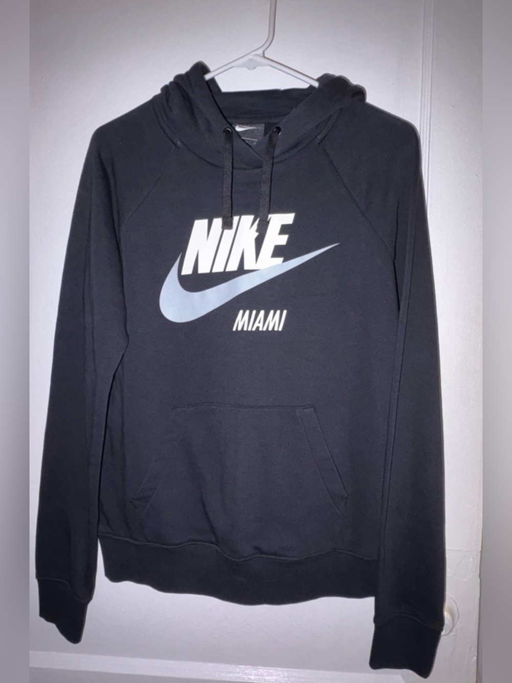 Nike Black and Gray Miami Hoodie